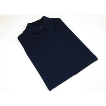 Men PRINCELY Made in Turkey Soft Merinos Wool Sweater Knits Mock 1011-00 Navy image 6