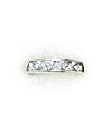 Sterling Silver Cubic Zirconia Band Ring 5.0g Size 9 - $168.07 CAD