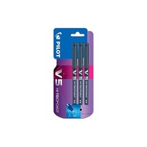 Pilot V5 Liquid Ink Rollerball Pen, 0.5 mm Tip - Black, Pack of 3  - £11.21 GBP