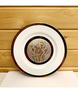 Keito Vintage Fine China Plate Butterfly Iris Japan Chokin 24kt Gold Flo... - $561.47 MXN