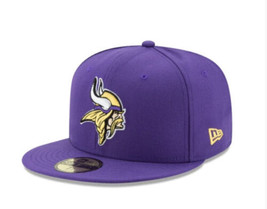 NEW ERA 59Fifty Minnesota Vikings logo Football Baseball fitted Cap Size 7 NWT - $20.60
