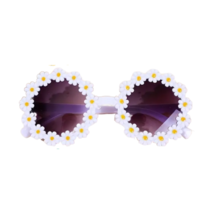 White Yellow Round Flower Sunglasses Toddler Kid Casual Tinted Sun Shade... - €8,58 EUR