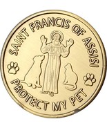 RecoveryChip Saint Francis of Assisi Protect My Pet Patron Saint Medalli... - £2.36 GBP