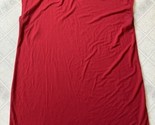 Eileen Fisher Red Viscose Spandex Sleeveless Casual Shift Dress Large - $46.49