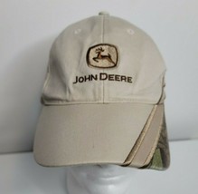 John Deere Brown Khaki Camo K Products Adjustable Baseball Cap Hat 45724 - £19.53 GBP