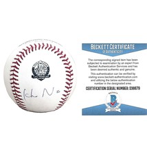 Hideo Nomo LA Dodgers Signed 60th Anniversary Baseball Autograph Beckett COA - £232.30 GBP