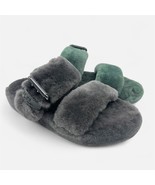 UGG Fuzz Yeah Charcoal Womens Size 7 Sandal Slip-On - €17,42 EUR