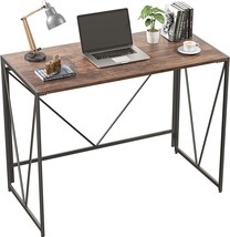 Noblewell Home Nwcd3D Folding Computer Desk, Brown - $150.94