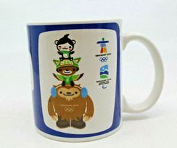 Vancouver 2010 Winter Olympics Quatchi Sumi Miga Official Coffee Tea Mug Cup - £28.44 GBP
