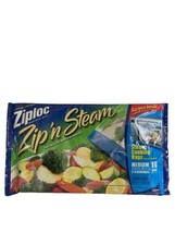 Ziploc Zip N Steam Medium Steam Bags 10 Steam Bags One Package New - £18.31 GBP