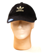 Adidas Black Denim Gold Embroidered Strapback Adjustable Cap Hat Men&#39;s O... - £23.35 GBP