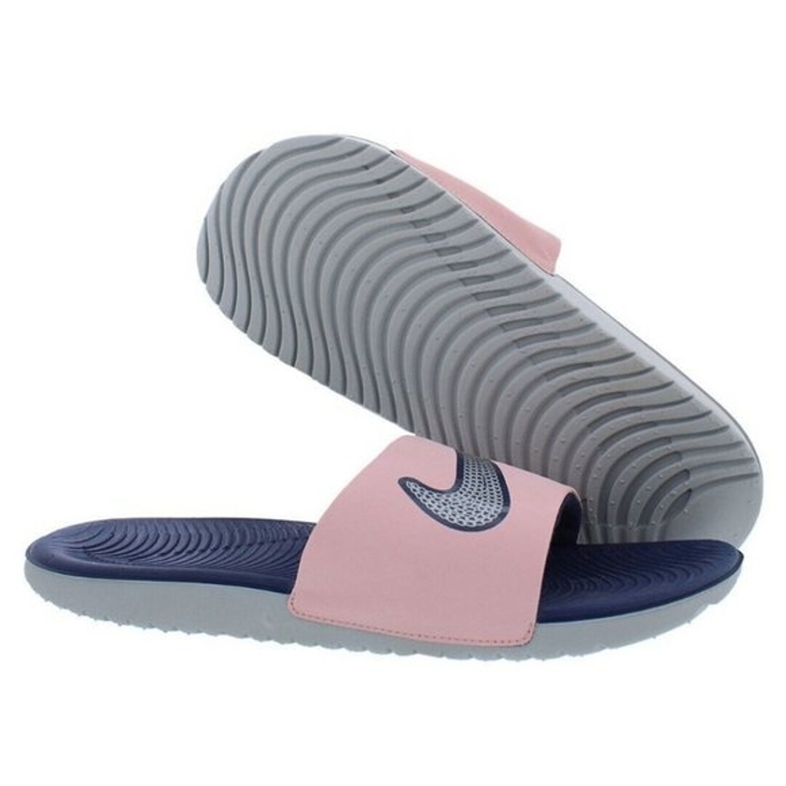 NIKE Girl's Sandal Women Kawa SE Slide Pink Glaze 5Y Flip Flop Slip On Sequin - $29.70