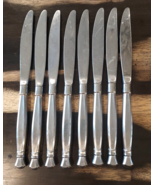 Lot 8 Oneida ACT 1 One Glossy Stainless Heirloom Cube Flatware Dinner Knife - €68,99 EUR