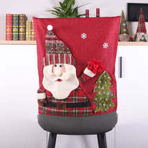 Christmas Decoration Linen Chair Cover(The Elderly) - £5.52 GBP