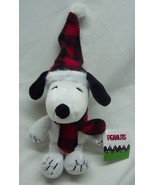Peanuts Gang SOFT WINTER SNOOPY W/ HAT &amp; SCARF 8&quot; Plush STUFFED ANIMAL T... - $310.45 MXN