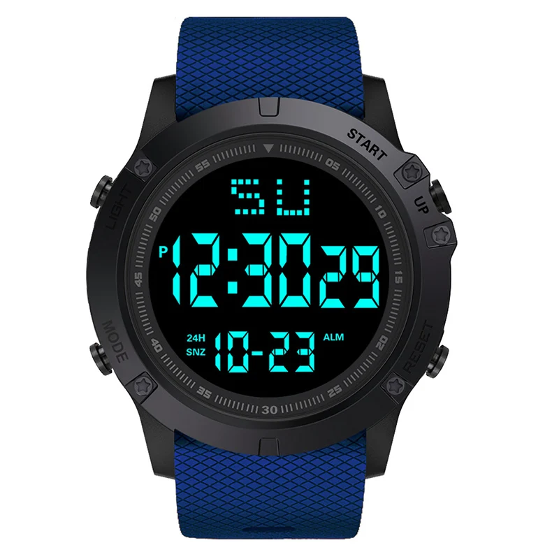 Big Dial Men&#39;s Watch Military Sport Watch Luminous LED Digital Watch Mul... - £12.79 GBP