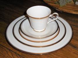 Noritake Ivory China Viceroy 7222 5pc Place Setting Tea Cup Saucer Dinner Plate+ - £33.00 GBP