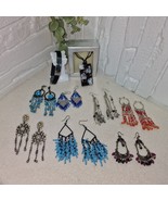 Vintage Jewelry Collection Lot: 7 Earrings, 1 Necklace, 1 Bracelet, Boho... - $79.21 CAD