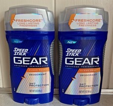 (2) Speed Stick Gear Clean Peak Deodorant 3 Ounce Each - £23.48 GBP