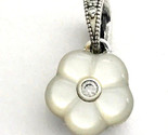 Authentic PANDORA Luminous Florals Mother-of-Pearl &amp; CZ Pendant, 390386M... - £34.15 GBP