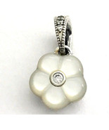 Authentic PANDORA Luminous Florals Mother-of-Pearl &amp; CZ Pendant, 390386M... - £33.53 GBP