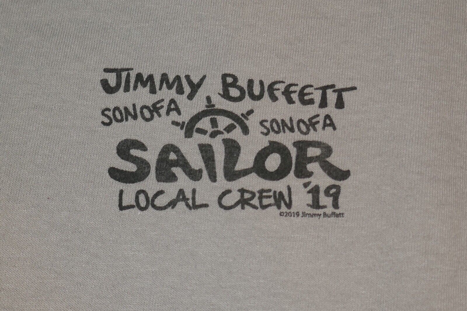 Jimmy Buffett Son Of A Sailor &#39;19 Tour 2019 Local Crew Concert XL T-Shirt - $29.69