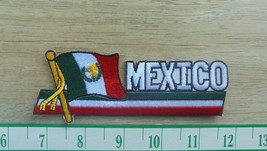 Mexico National Flag Embroidered Iron On/Sew On Cloth Patch 5x2&quot; - $4.74