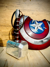 Marvel Legends Captain America Broken Shield With Thor&#39;s Mjölnir Hammer - £158.52 GBP
