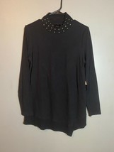 Rafaella ~ Women&#39;s Mock Neck Sweater - Size Small - Black - £7.43 GBP