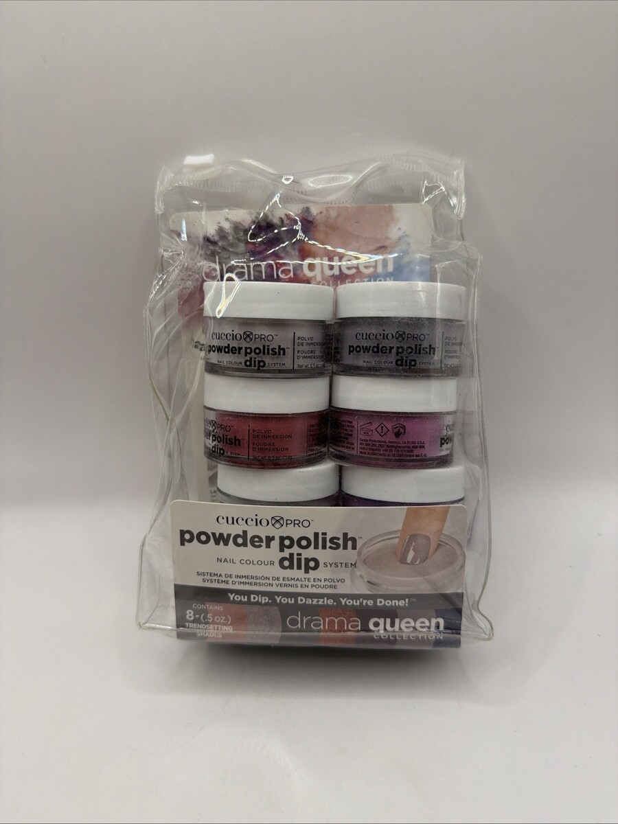 CUCCIO PRO Powder Polish Dip  Drama Queen Collection 0.5 oz/14g - 8 Colors - $14.84
