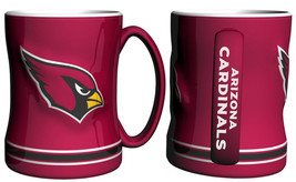 Arizona Cardinals Coffee Mug 14oz Sculpted Relief Team Color - $54.99