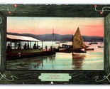 Barche Presso Porto Lakeside Florence Massachusetts Ma Simil Telaio 1908 DB - $5.08