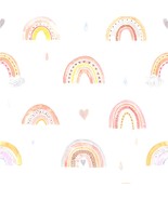 Unigoos Watercolor Rainbow Peel And Stick Wallpaper Cute Removable Wall ... - £28.67 GBP