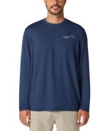 Hang Ten Mens T-Shirt Blue Long Sleeves Sun UPF 50+ Crewneck Quick-Dry T... - $45.64 CAD