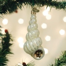 OLD WORLD CHRISTMAS WENTLETRAP SHELL NAUTICAL GLASS CHRISTMAS ORNAMENT 1... - £11.06 GBP