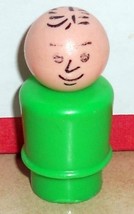 Vintage 80&#39;s Fisher Price Little People Dad Man Green #726 952 990 - $9.65