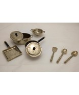 Vintage Tin Toy Cookware Set – 1970s Mini Pots, Pans & Utensils - $14.75