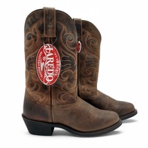 Laredo Women&#39;s Size 8 Distressed Tan  Bridget 11&quot; R Toe Western Boots 51084 - $149.99