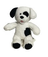 Build A Bear Cookies &amp; Cream White Black Puppy Dog 17&quot; Plush Stuffed Toy - $20.58 CAD