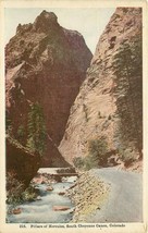 Antique DB Postcard CO J523 Pillars of Hercules South Cheyenne Canon ca1920s - $4.85