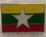6 Pack of Myanmar Rectangle Lapel Pin - $18.88