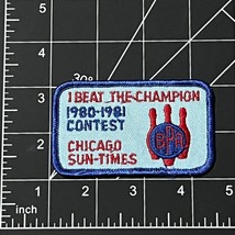 Bowling Patch BPA I Beat the Champion Chicago Sun Times 1980-1981 Contest - $8.75