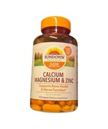 Sundown Calcium Magnesium Zinc Supplement 100 Count  Support Bone Health - $16.14