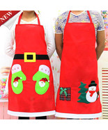 Christmas Chef Apron Household Cleaning Hostess Gift &amp; Kitchen, Baking A... - $7.00