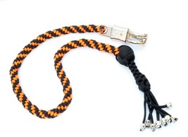 550 Paracord Motorcycle Whip Get Back whip 1&quot; Ball &amp; Skulls 36&quot; - Harley Orange - £23.69 GBP