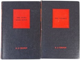 Lot Of 2 Vtg 40s A.J. Cronin Hardcover Books The Citadel &amp; Stars Look Down Hc - £19.77 GBP