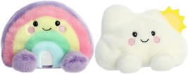 Palm Pals Set of Two Vivi Rainbow and Summer Cloud - £31.23 GBP