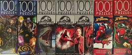 100 Pc Jigsaw Puzzles Jurassic World Marvel Avengers Spiderman 9” x 10” 1 Puzzle - £2.34 GBP