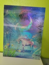 Lenticular Wall Art Pegasus To Unicorn Fantasy Scene Medieval 3d  - £23.48 GBP