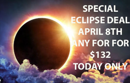 SPECIAL ECLIPSE SALE APR 8 PICK ANY 4 LISTED FOR $132 LIMITED OFFERS DIS... - £351.71 GBP